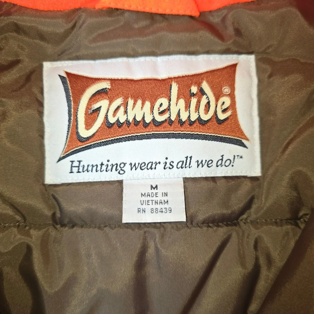 Gamehide Bright Orange Hunting Winter Jacket with Hood Kids Medium‎ Hunter Hide